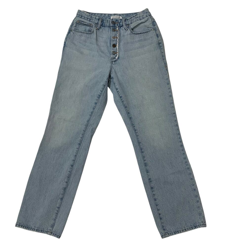 Good American Good Vintage Exposed Buttons Jeans - Blue403 - 4/27